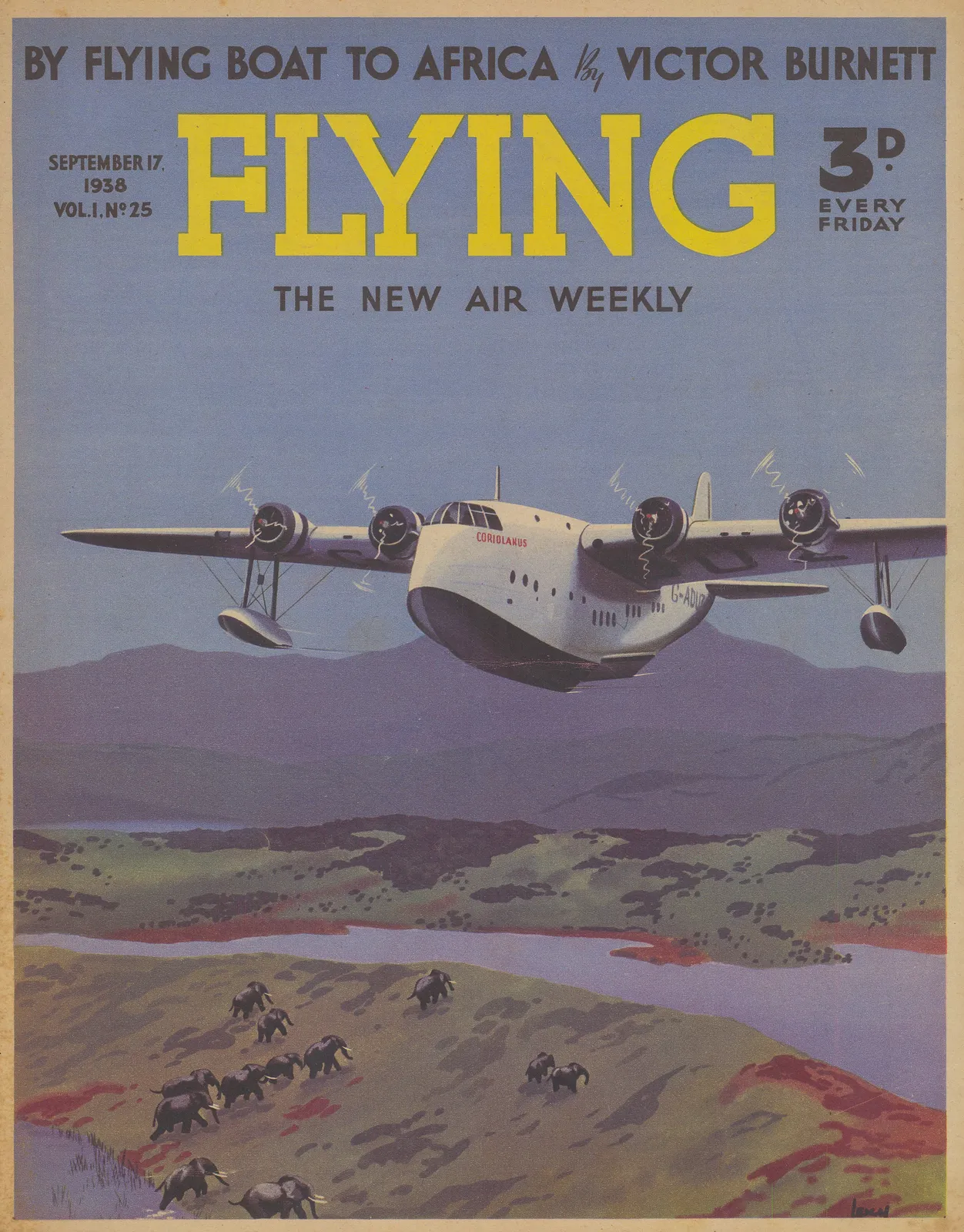 Flying Magazine, Aviation - Empire Flying Boat, 1938