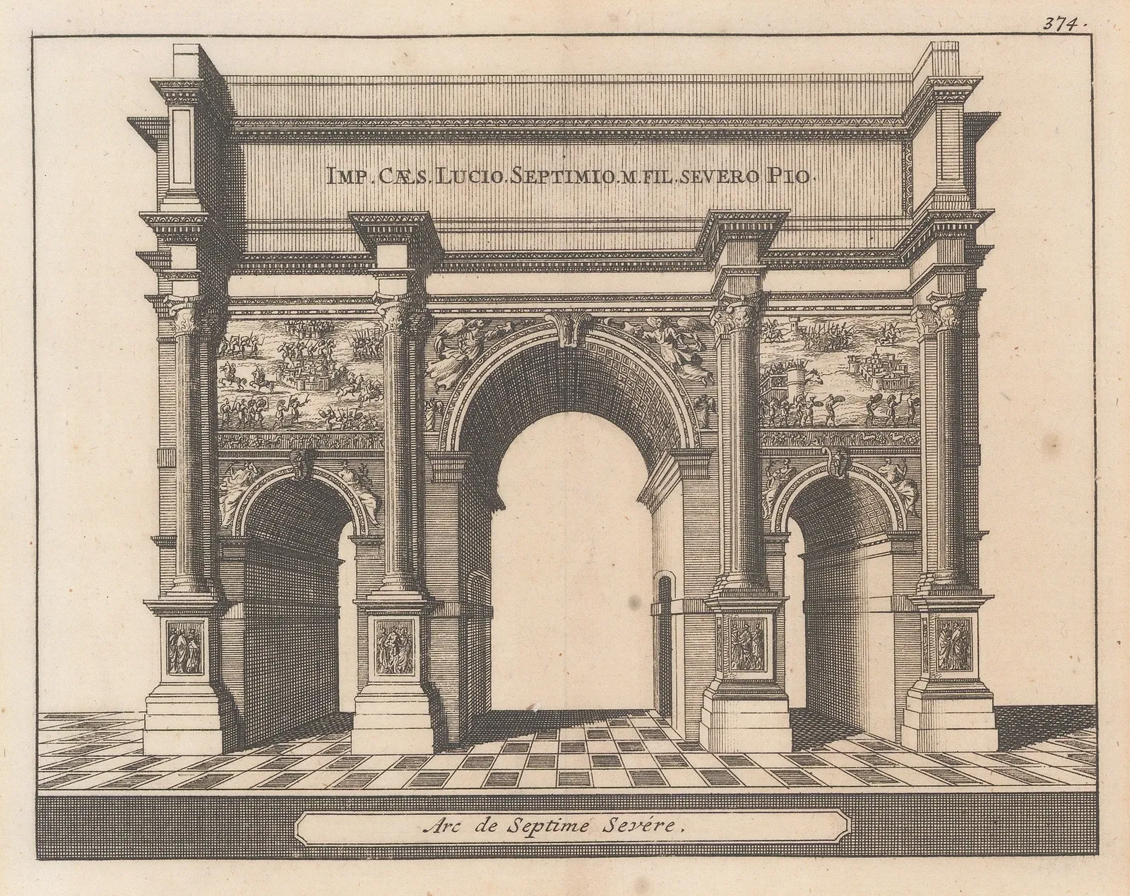 Pieter Van der Aa, Italy - Rome, Forum, 1706