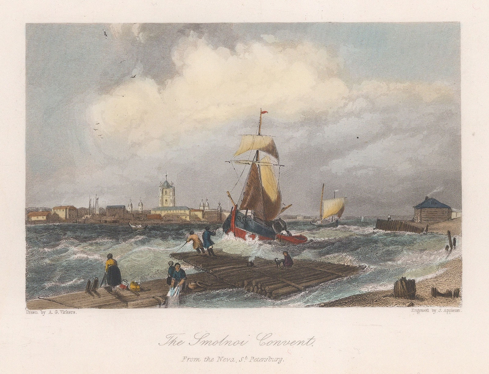 Alfred Vickers, Russia - St Petersburg, Smolnoi Convent, 1836