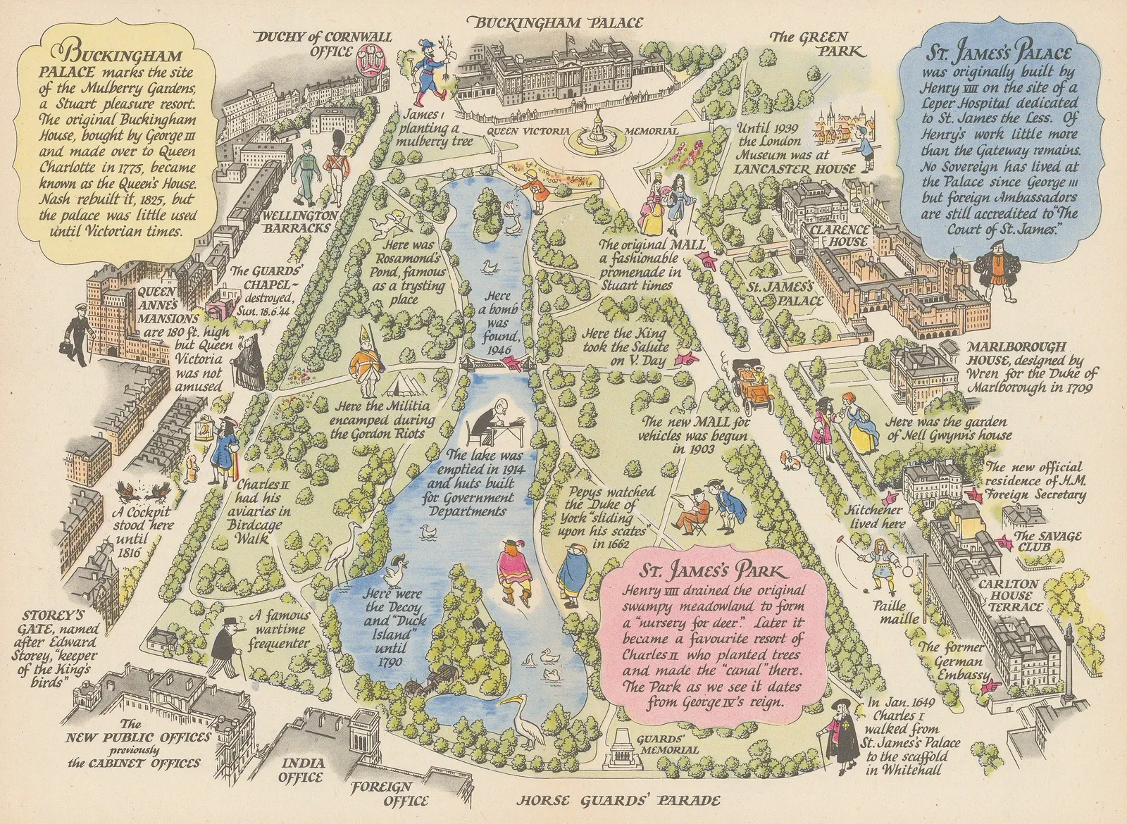 J.P. Sayer, St James's Park, 1947