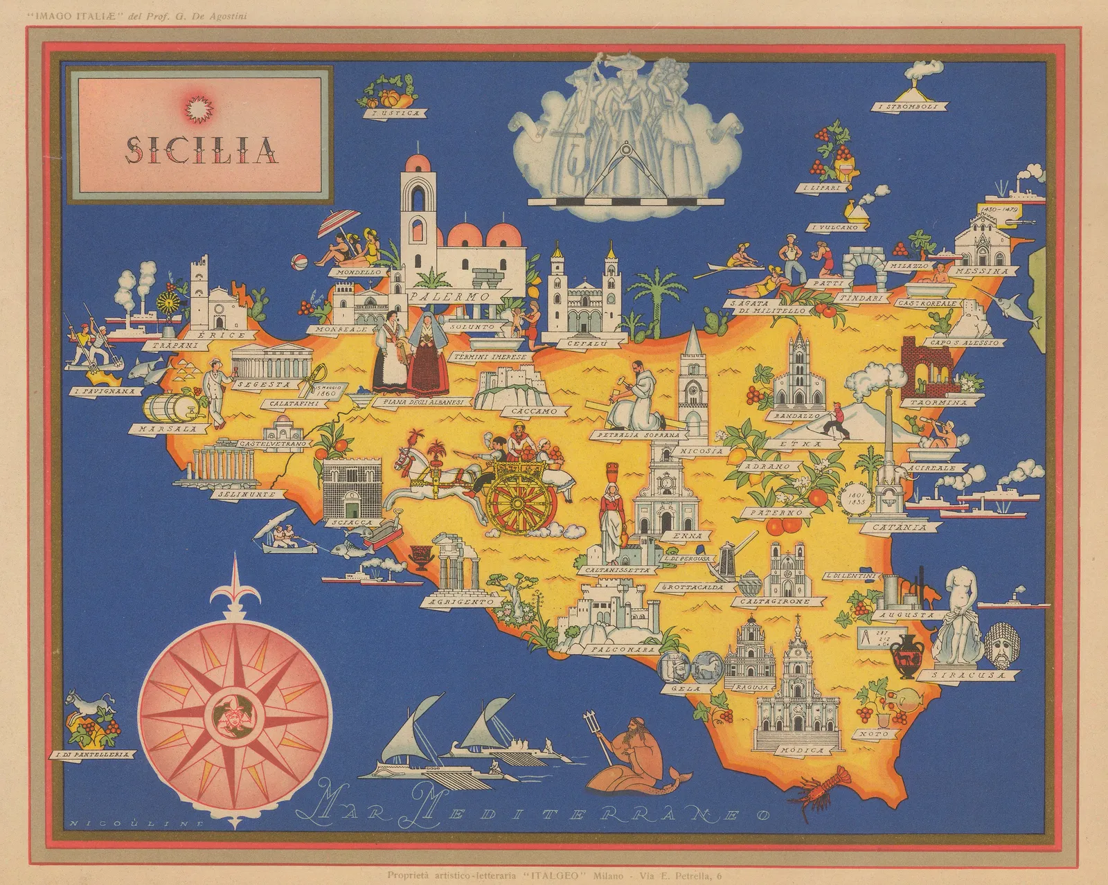 Giovanni De Agostini, Sicily, 1951 c.