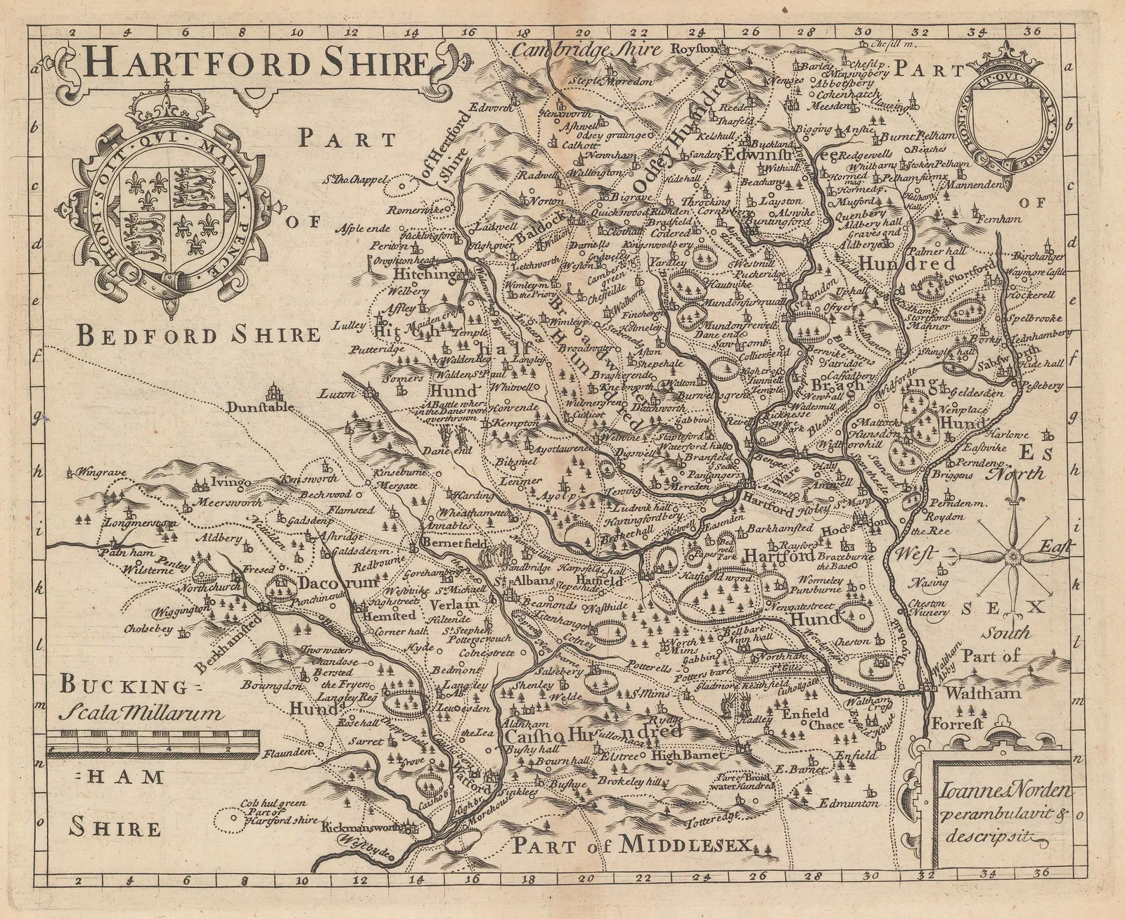 John Norden, Hartford Shire, 1723
