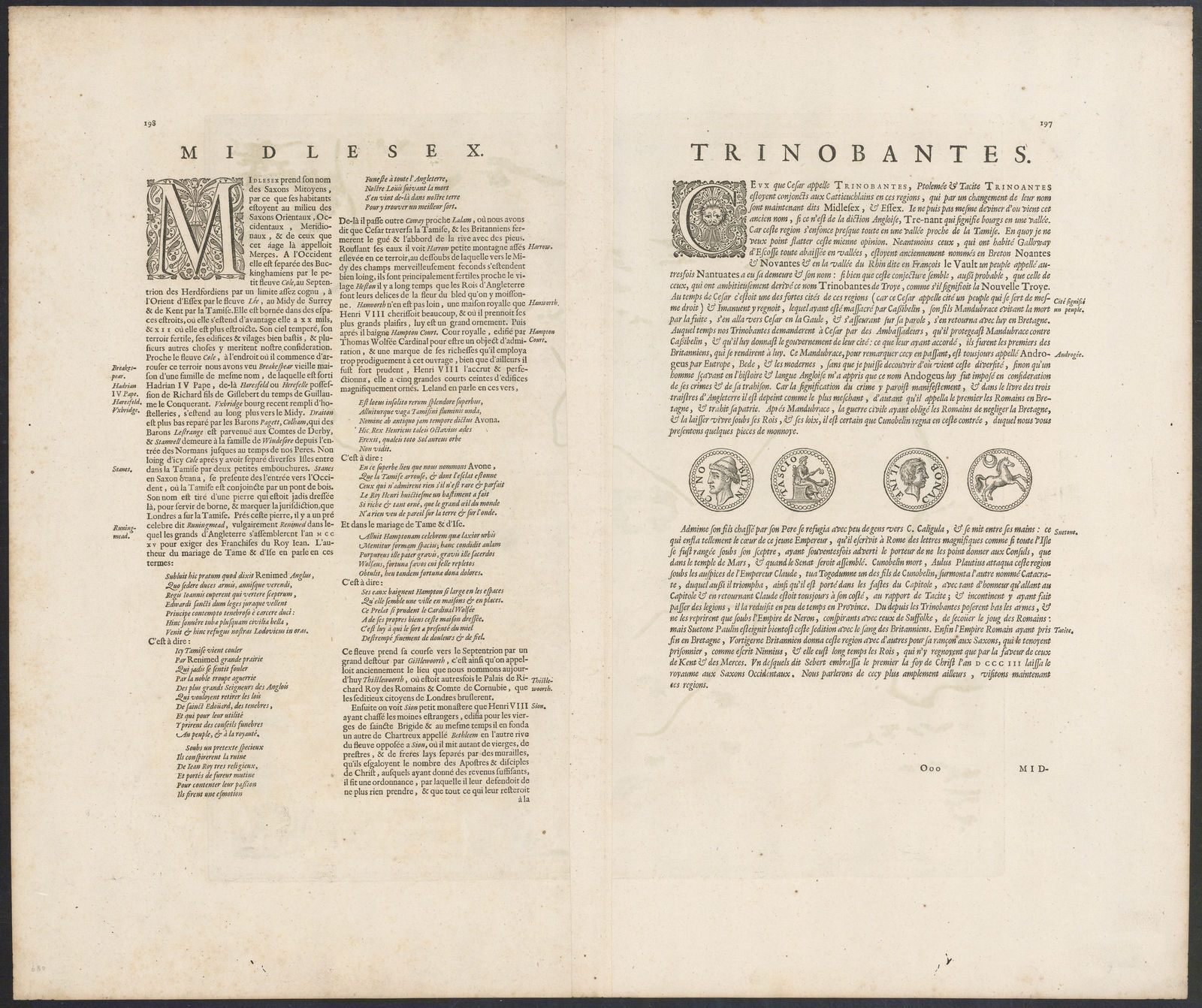 Willem & Jan Blaeu, Middlesex, or North & West London, 1650 c.