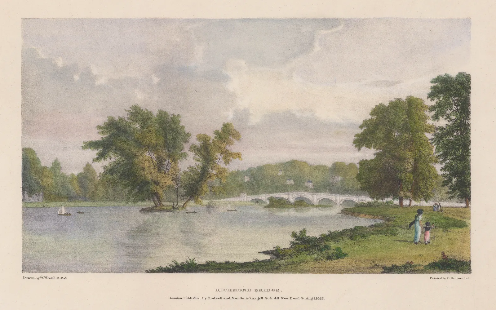 Charles Hullmandel, London - Richmond Bridge, 1822
