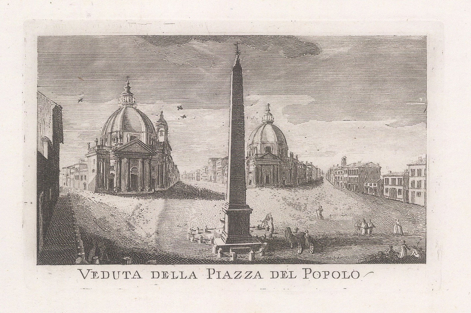 Pietro Piale, Italy - Rome, Piazza del Popolo, 1839