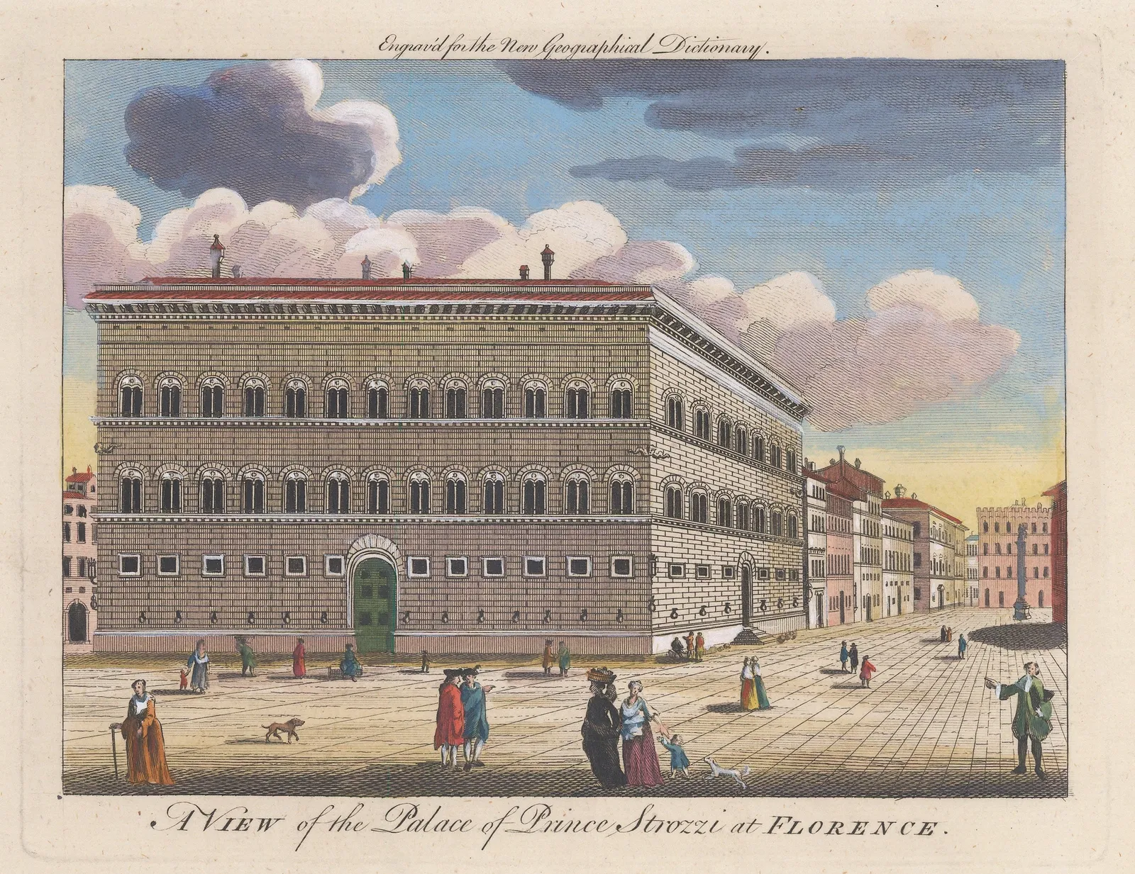 Herman Moll, Italy - Florence, Palazzo Strozzi, 1745 c.