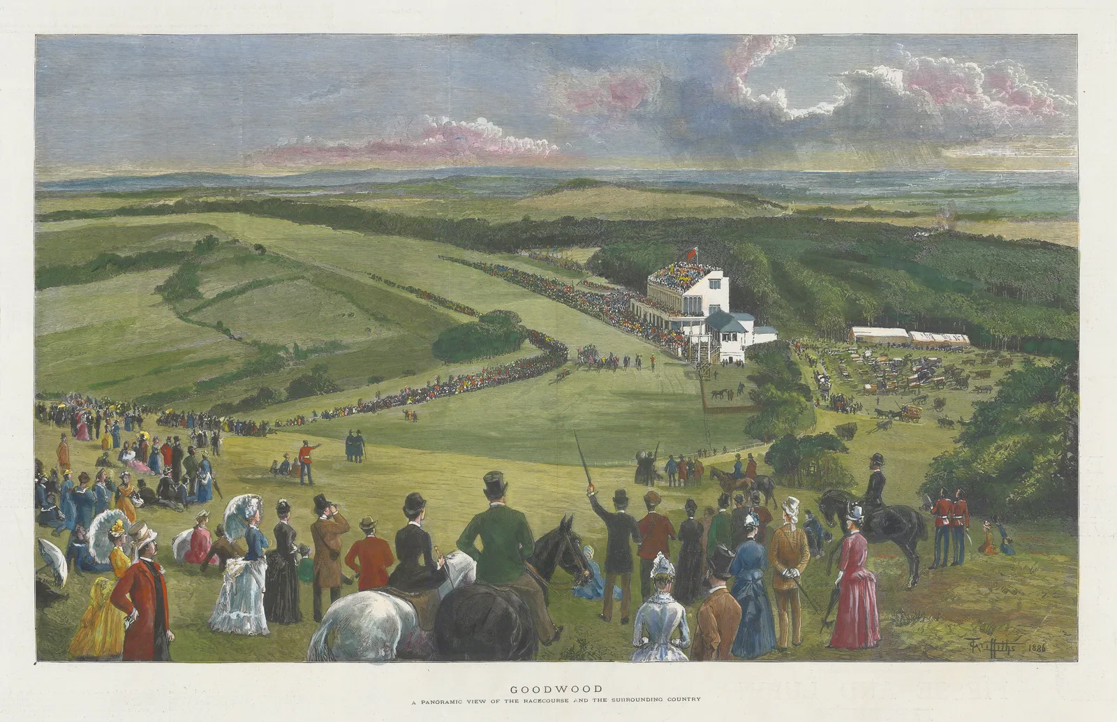 The Graphic Magazine, Horse Racing - Goodwood, 1887