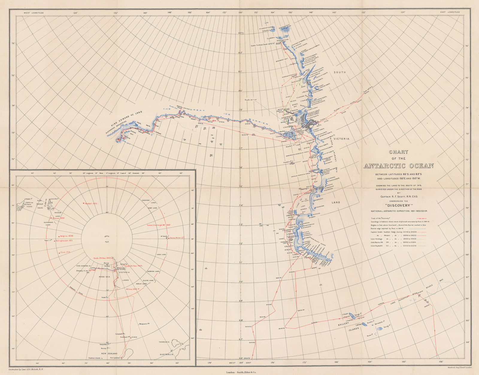 George F. A. Mulock, Robert Falcon Scott's Discovery Expedition, 1905