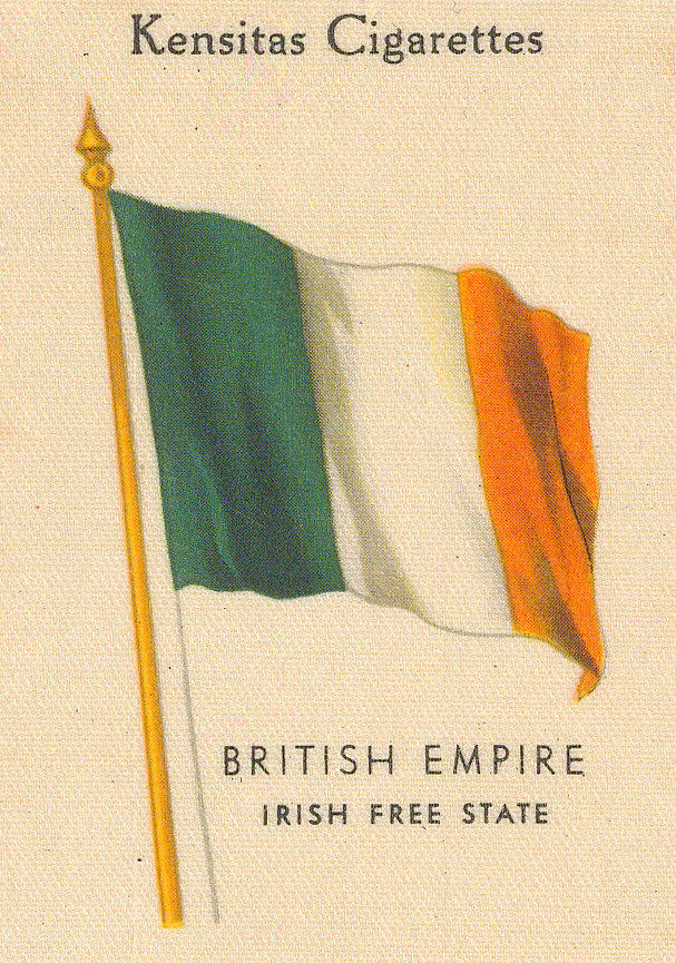 Kensitas Cigarettes, Flags - Ireland, 1920 c.
