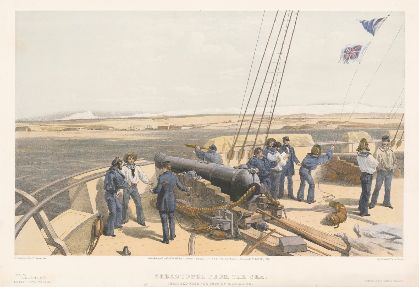 William Simpson, Crimean War - Sevastopol, 1855