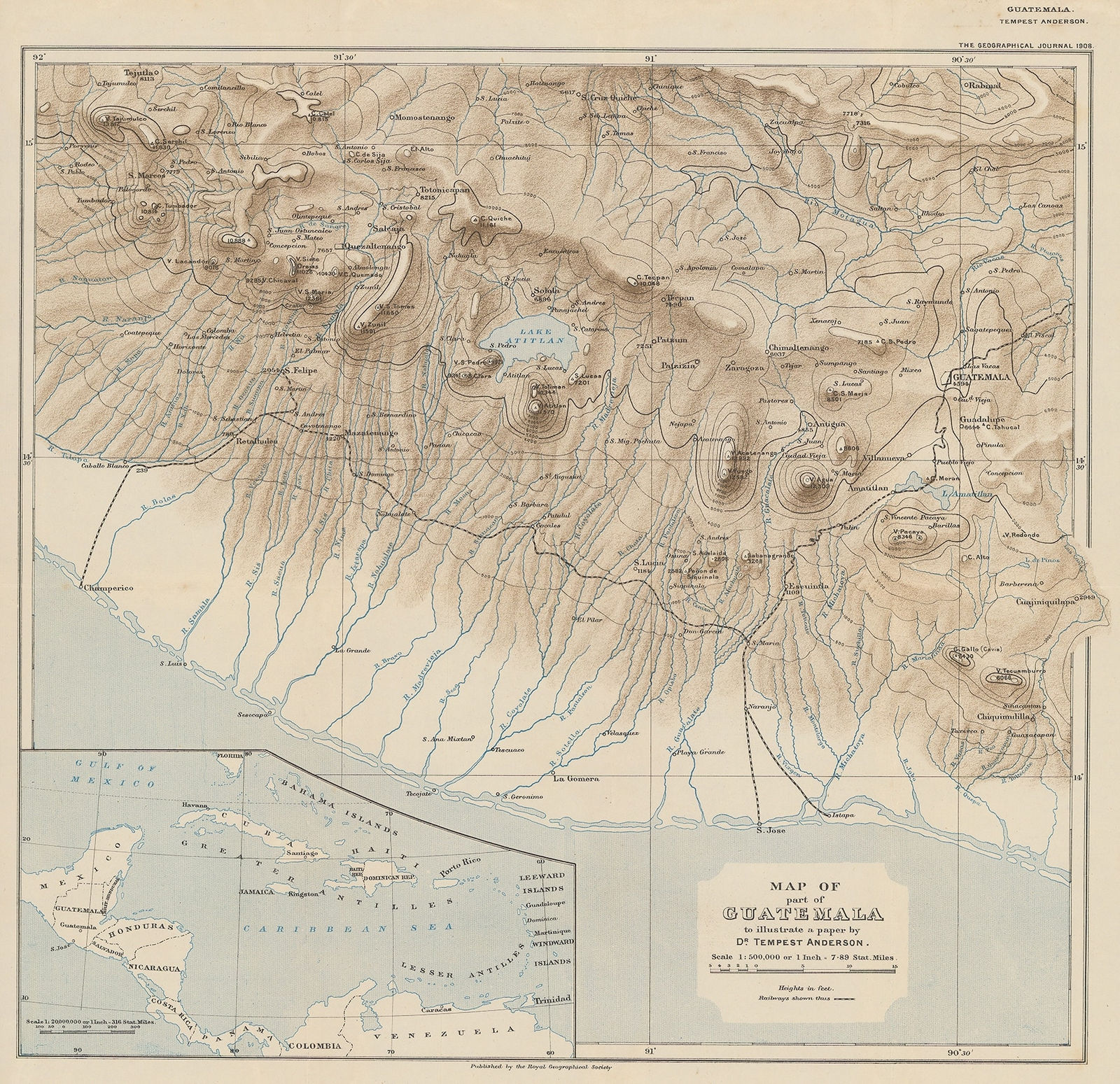 Royal Geographical Society (RGS), South-Western Guatemala, 1908