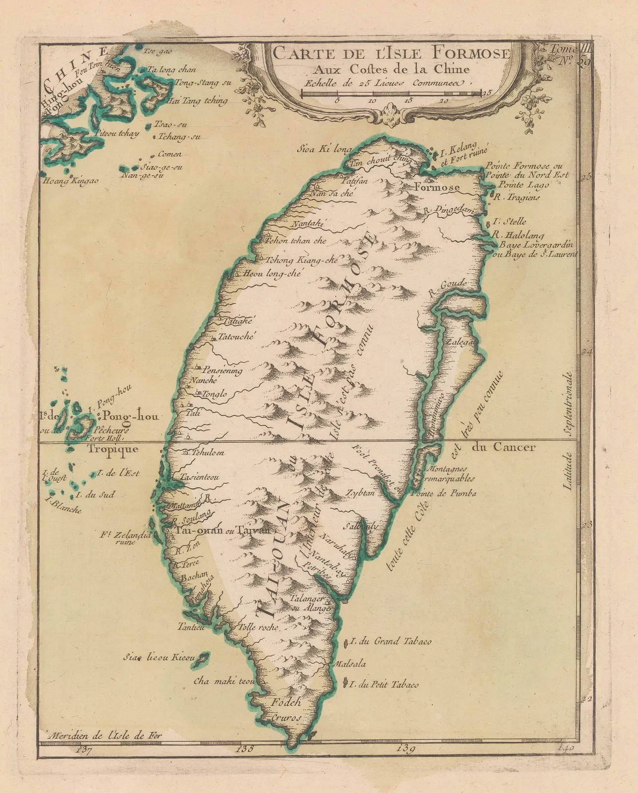 Jacques-Nicolas Bellin, Taiwan (Formosa), 1764