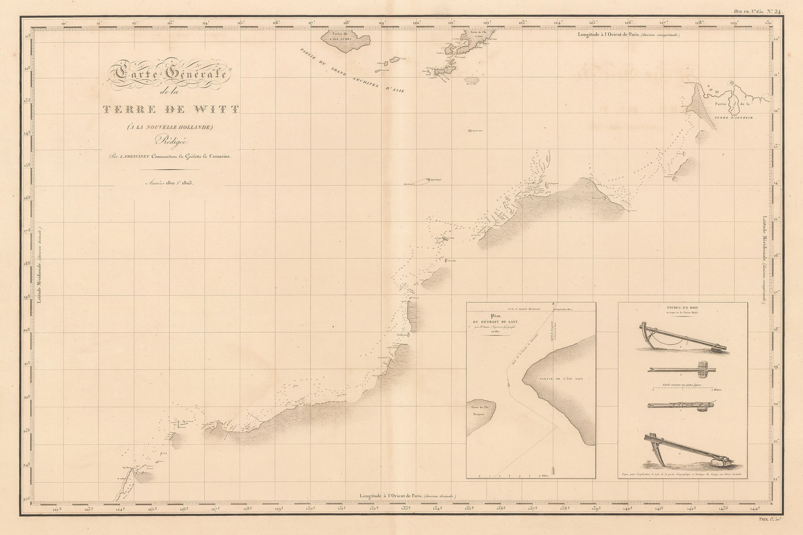 Louis-Claude de Freycinet, North-west coast from Exmouth Gulf to Darwin, 1811