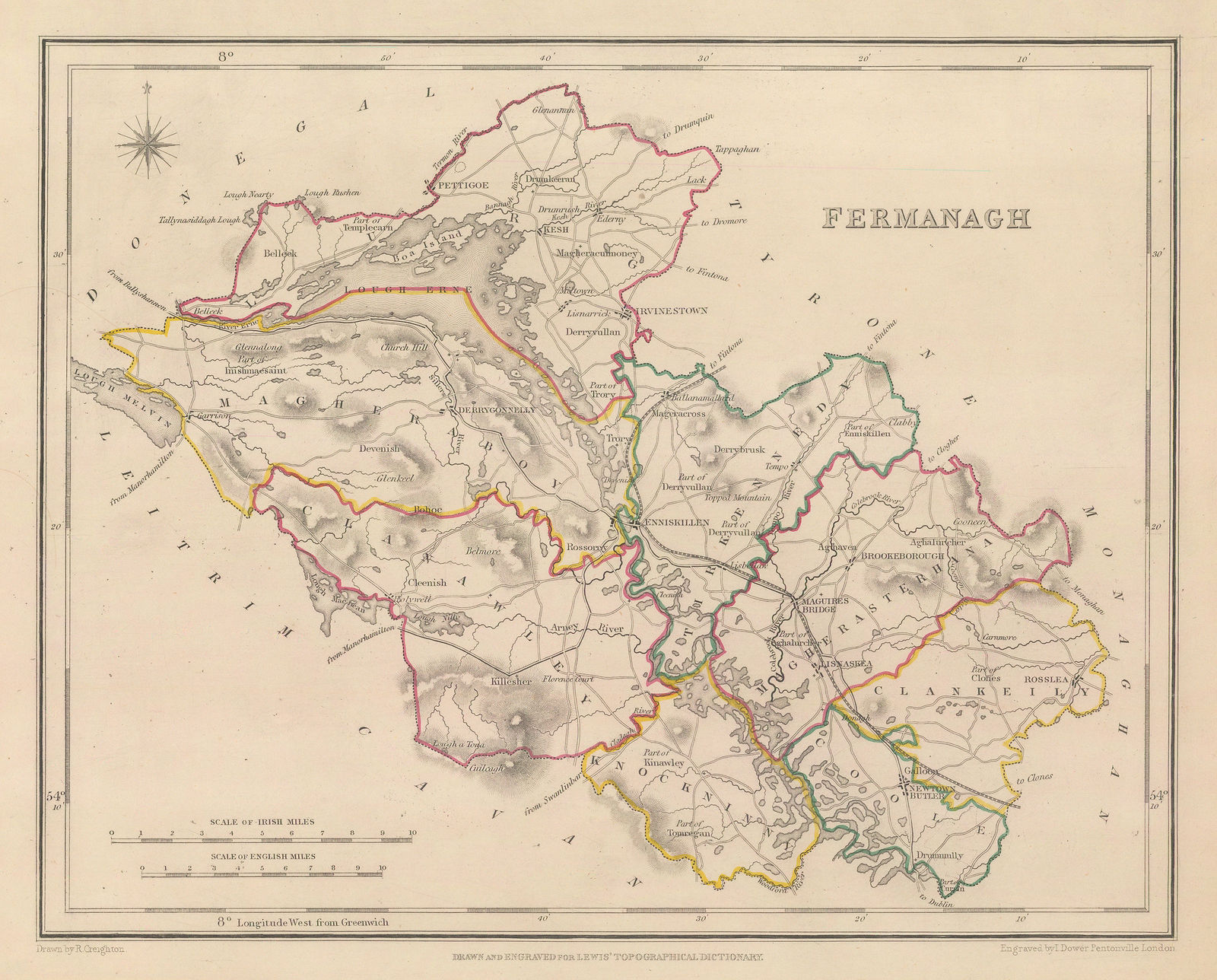 Samuel Lewis, Fermanagh, 1850