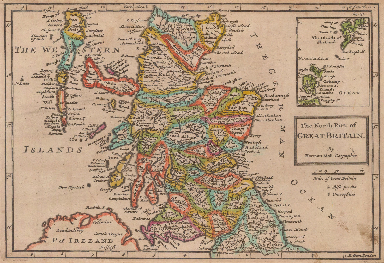 Herman Moll, Scotland, 1708