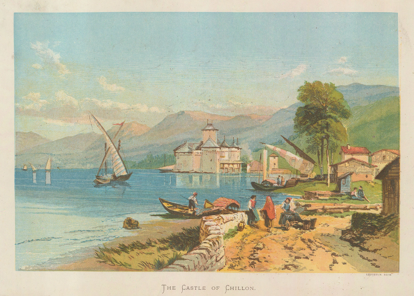 Leighton Brothers, Switzerland - Geneva, Chillon Castle, 1885 c.
