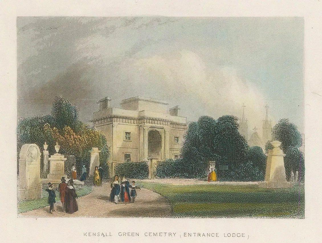 John Tallis, London - Kensal Green Cemetery, 1851