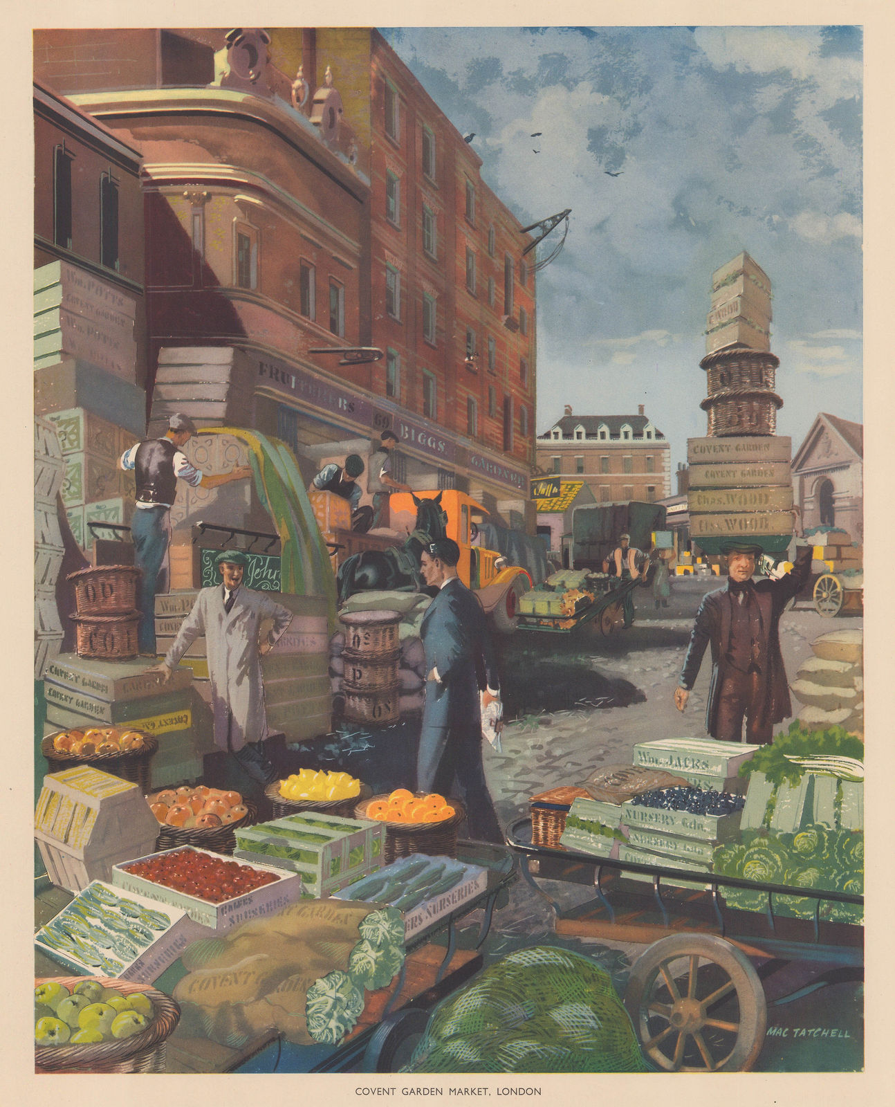 Alex Packham, London - Covent Garden Market, 1940 c.