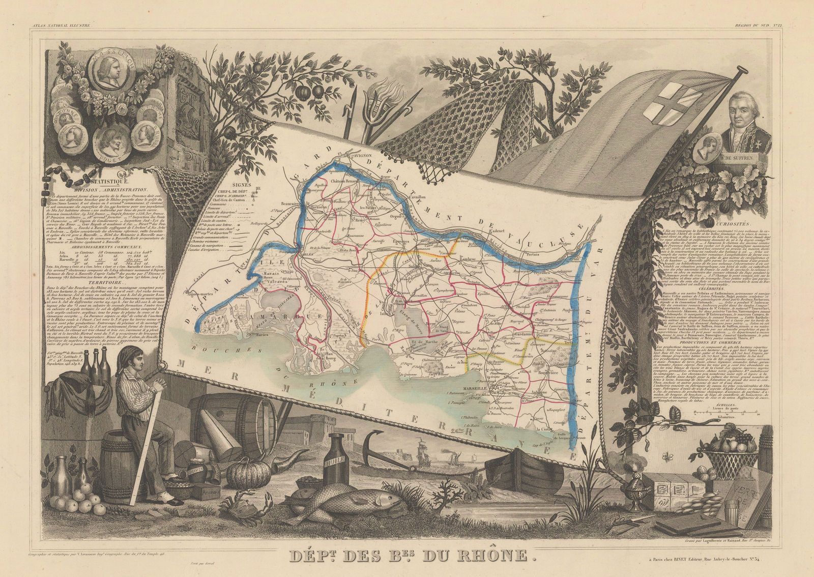 Victor Levasseur, Bouches-du-Rhône, 1840 c.