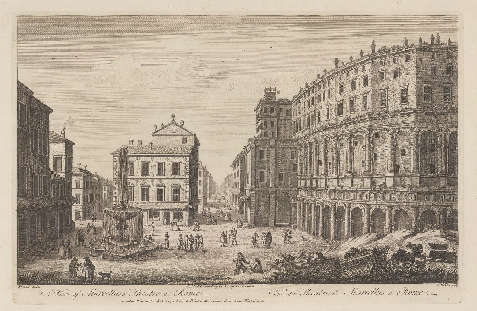 Robert Sayer, Italy - Rome, Teatro Marcello, 1774
