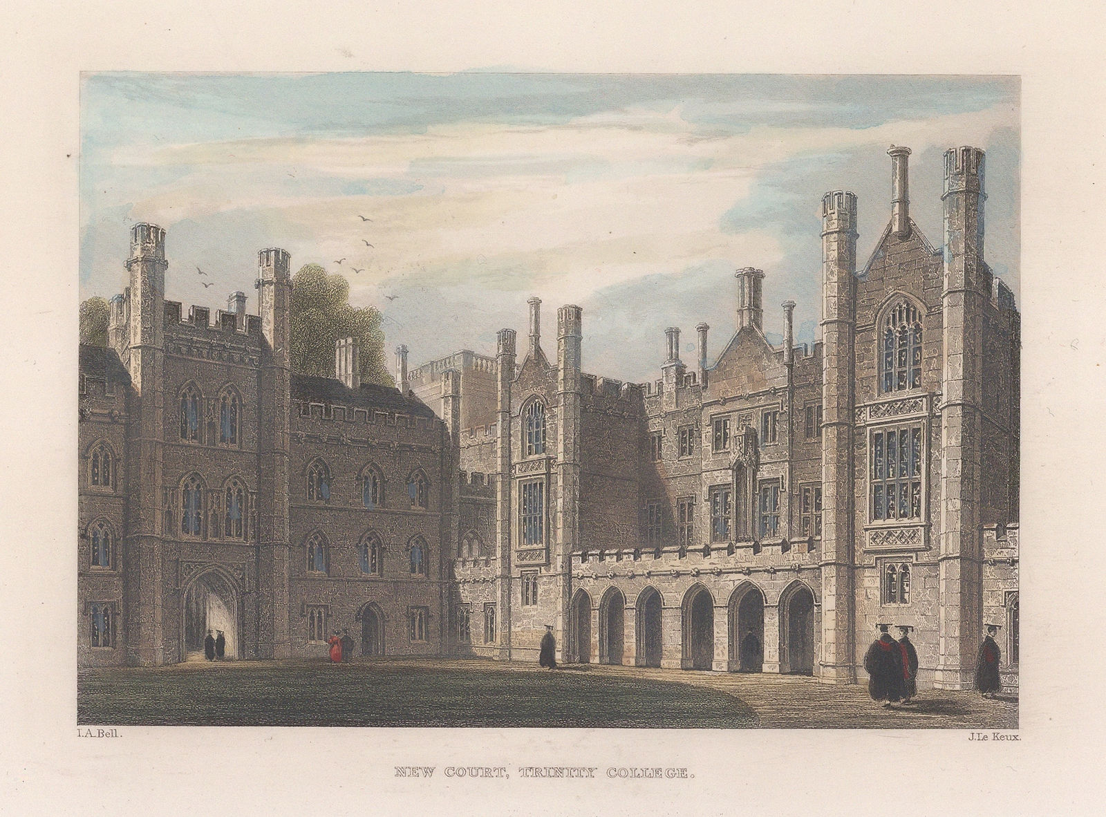 John Le Keux, Cambridge University - Trinity College, 1840