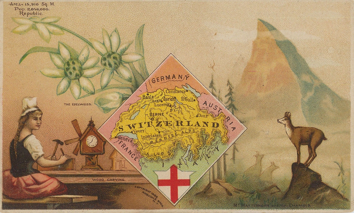 Arbuckle Brothers Company, Switzerland, 1889