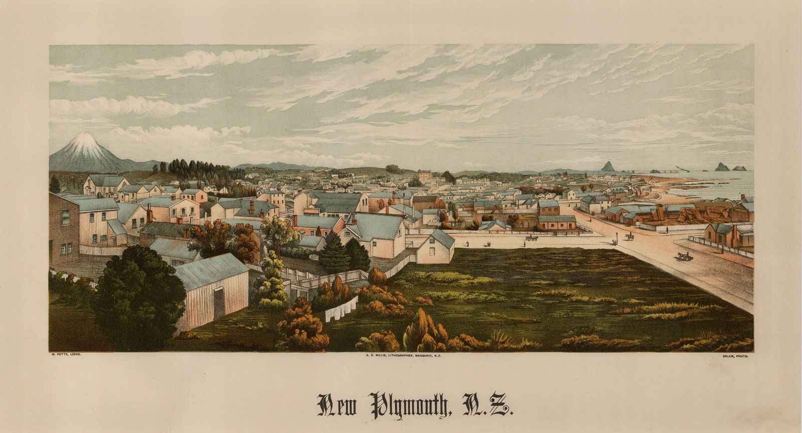 Edward Wakefield, New Zealand - New Plymouth, 1889