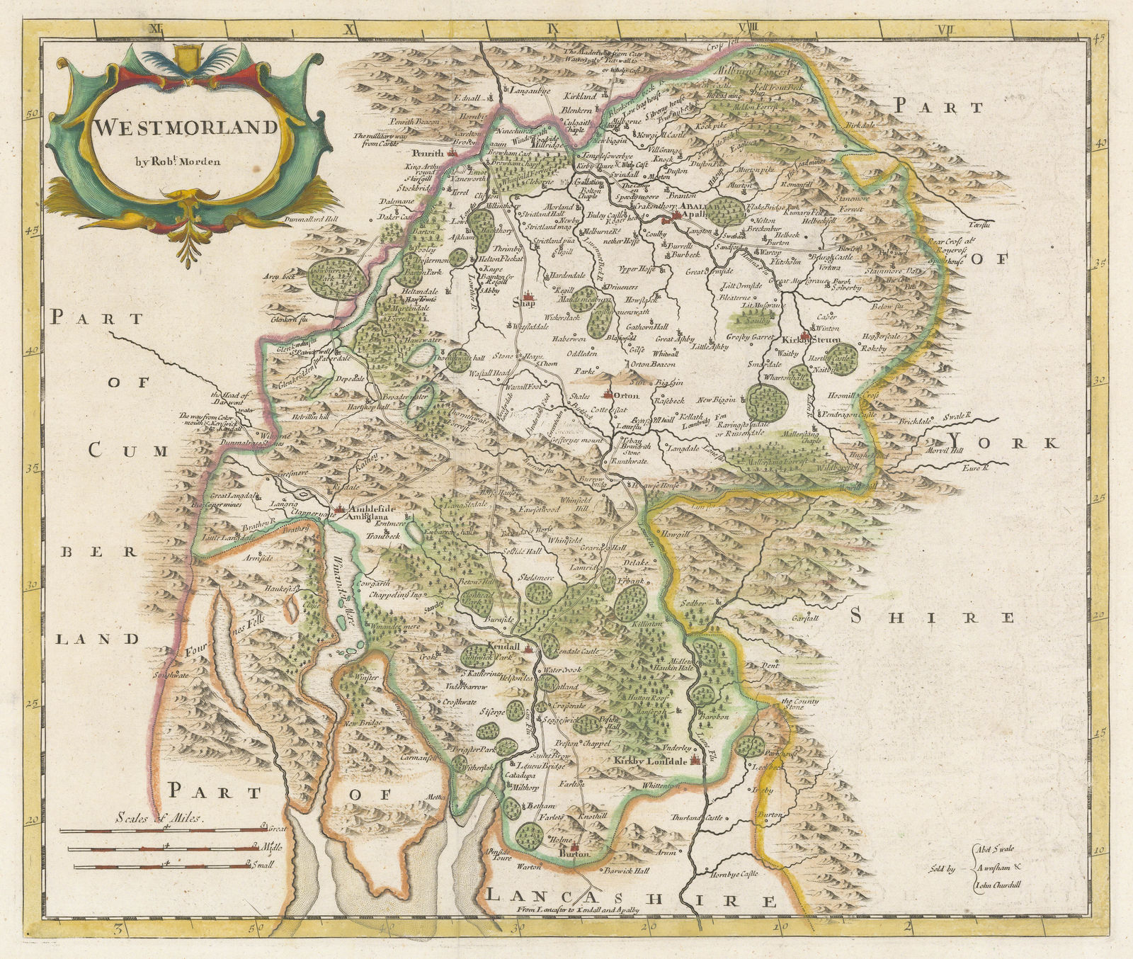 Robert Morden, Westmorland, 1695