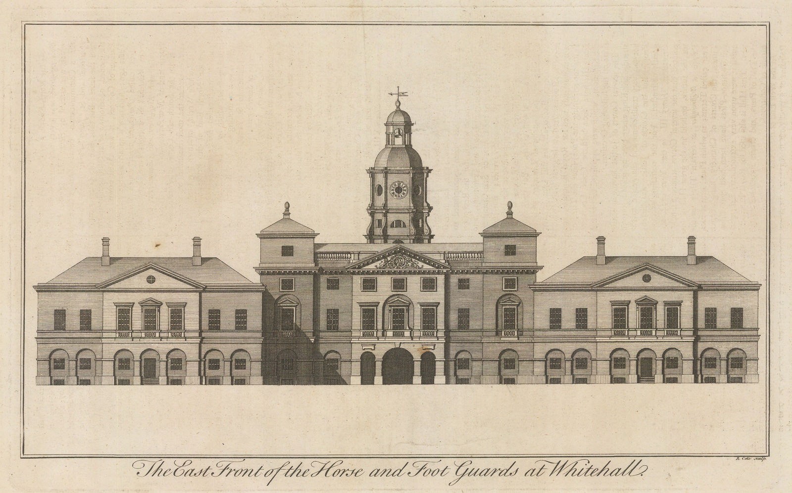 Benjamin Cole, London - Whitehall Palace, 1755