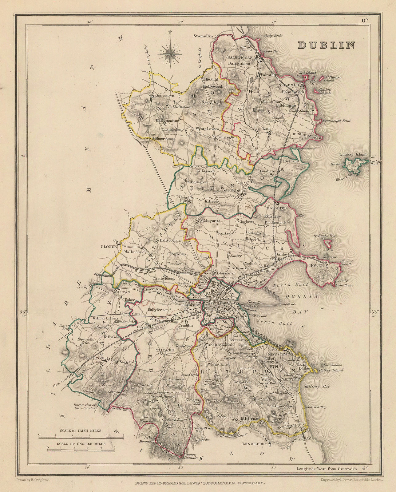 Samuel Lewis, Dublin, 1850