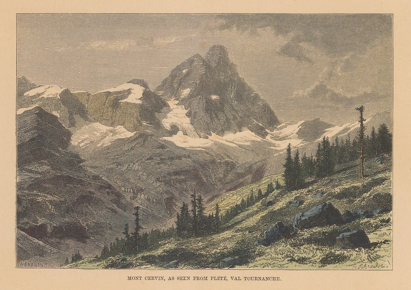 Jean Jacques Élisée Reclus, Switzerland - Matterhorn, 1894