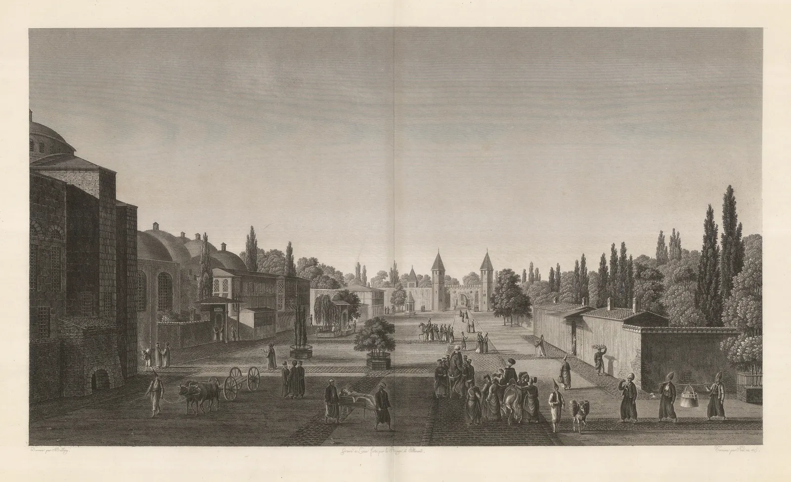 Antoine-Ignace Melling, Turkey - Istanbul / Constantinople, Topkapı Palace, 1819