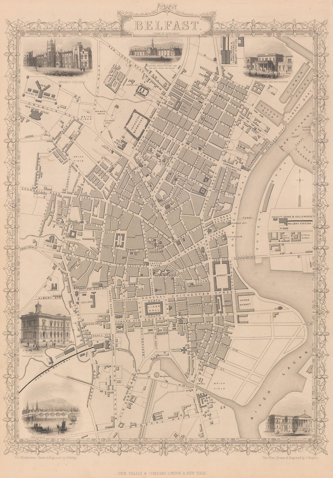 John Tallis, Belfast, 1851