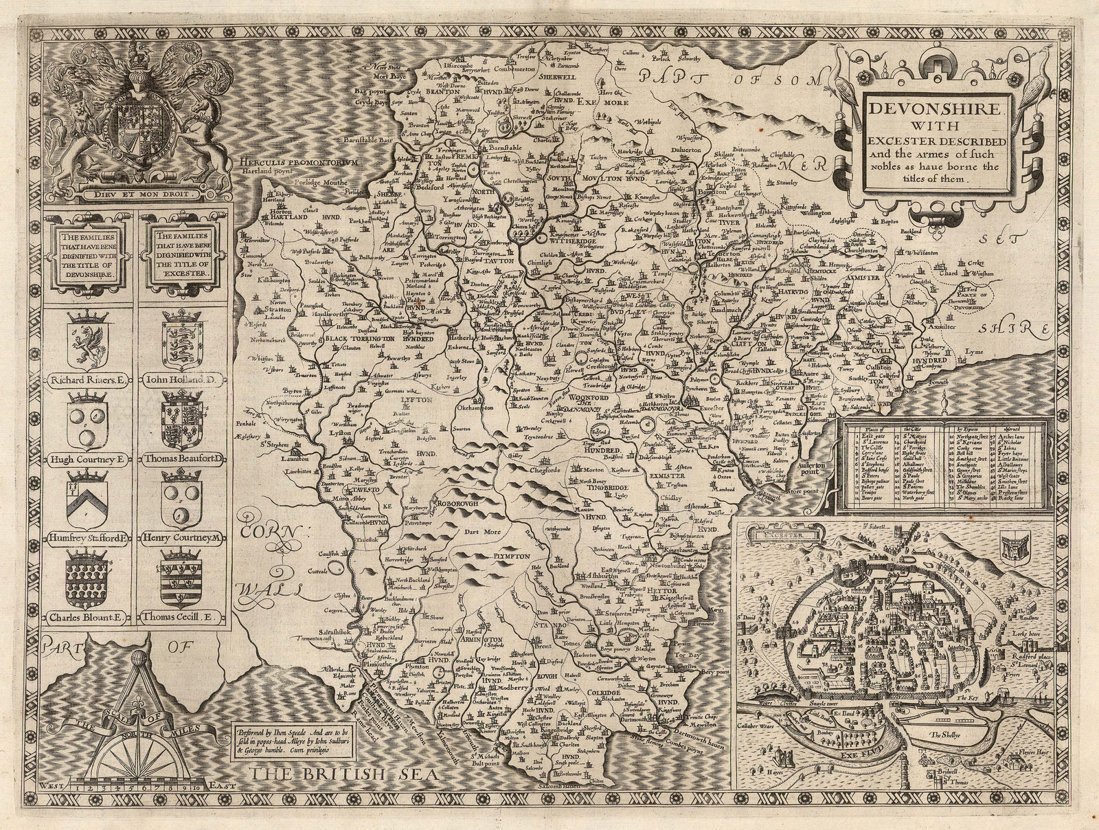 John Speed, Devonshire, 1614