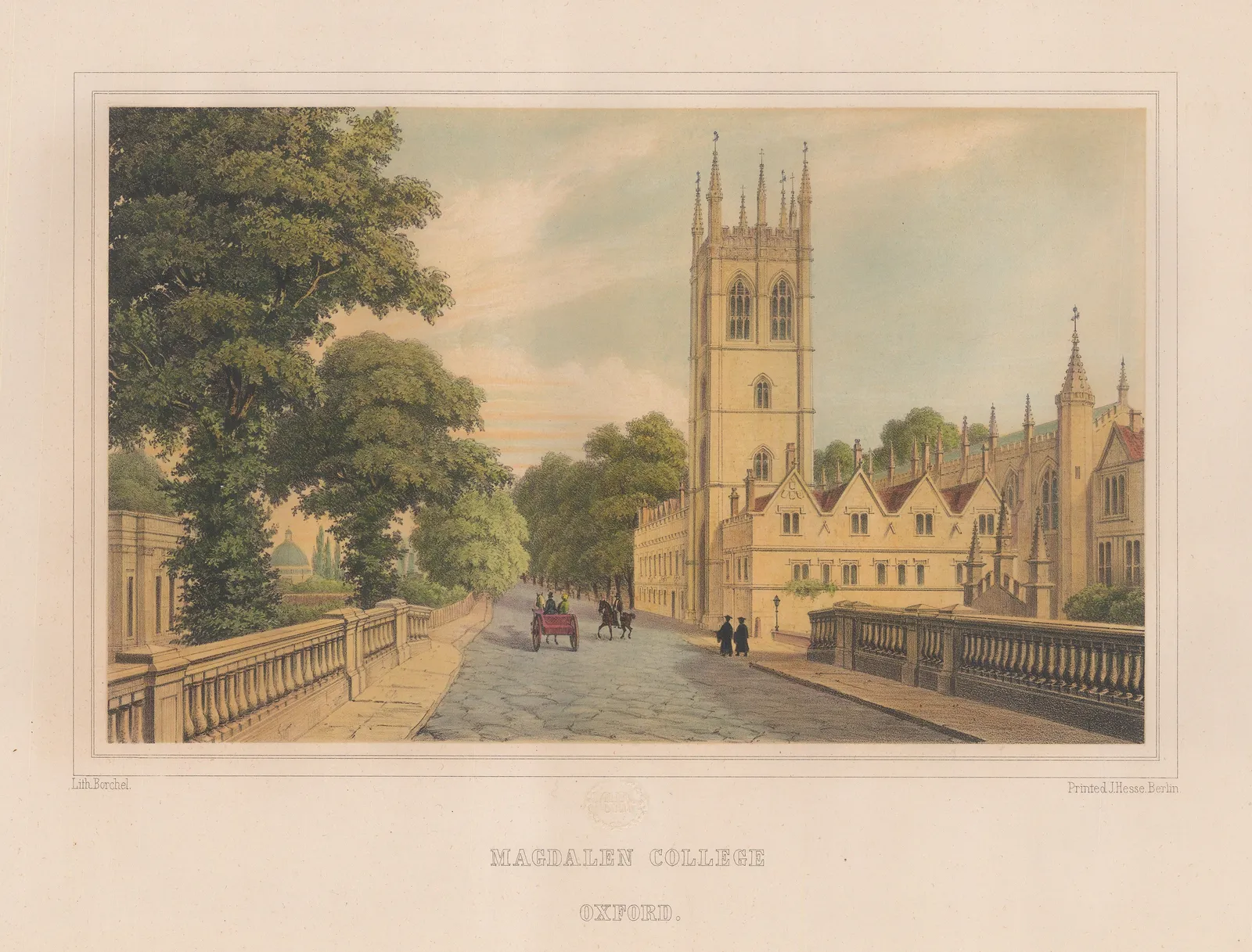 Johann Hesse, Oxford University - Magdalen College, 1860