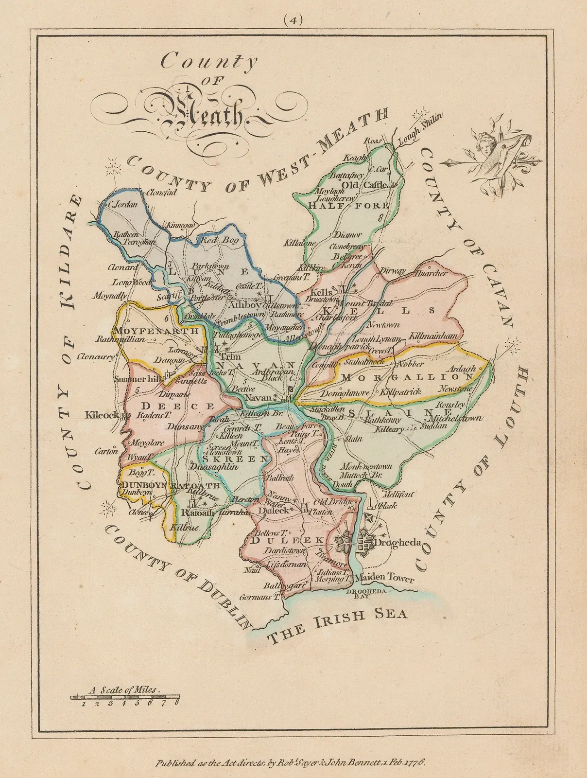 Sayer & Bennett, County Meath, 1776