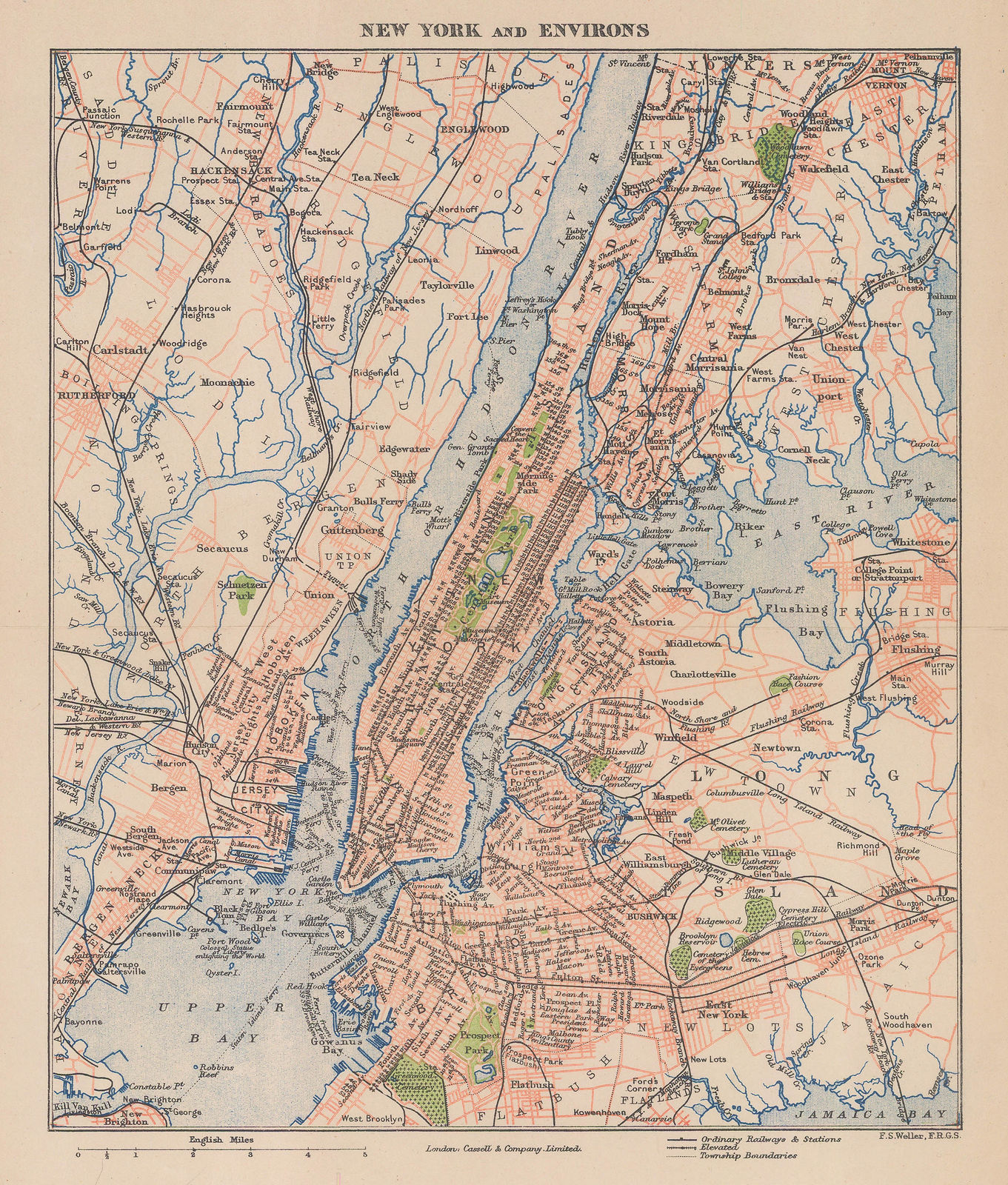 Cassell & Company, New York and Environs, 1880 c.