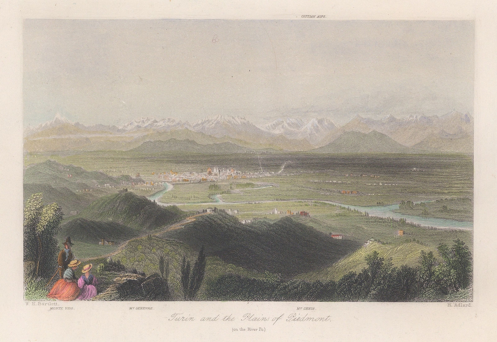 William Bartlett, Italy - Turin, 1850