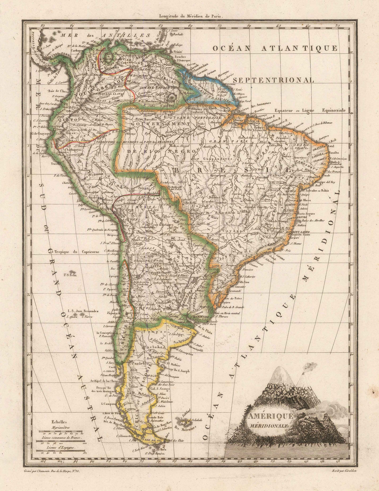 Tardieu, South America, 1820 c.