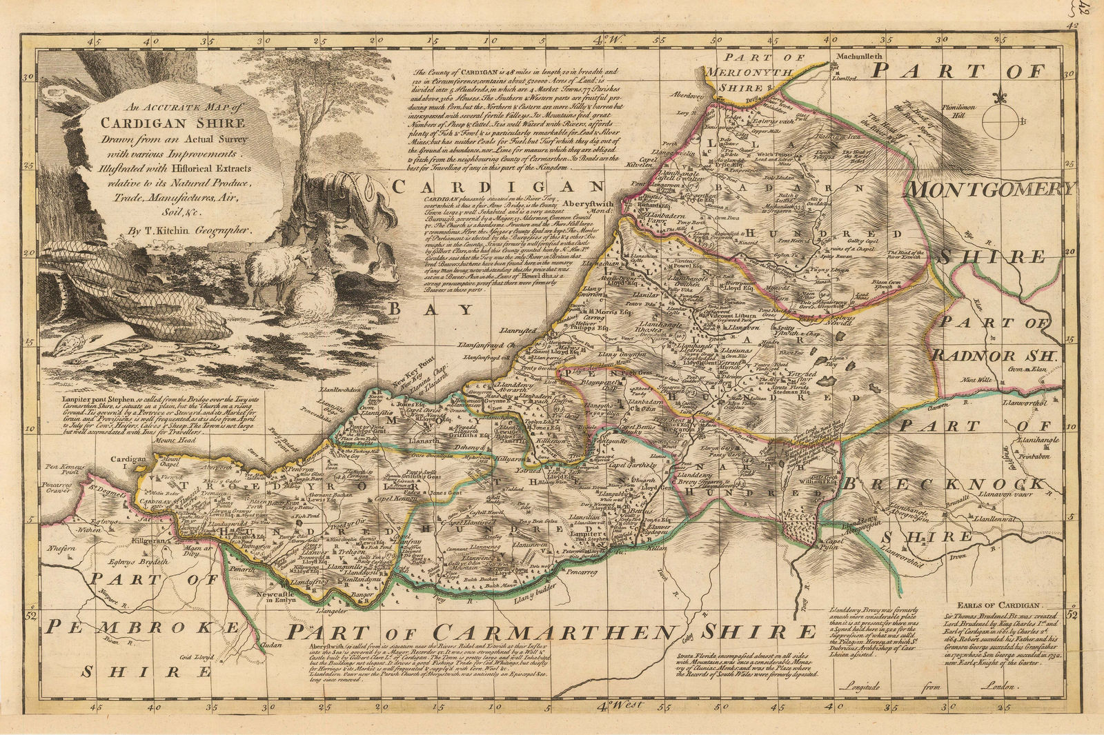 Thomas Kitchin, Cardigan Shire, 1760 c.