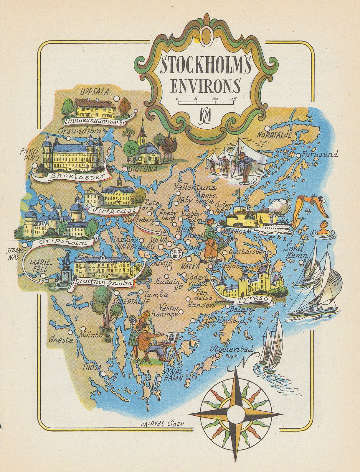 Dore Ogrizek, Stockholm's Environs, 1952