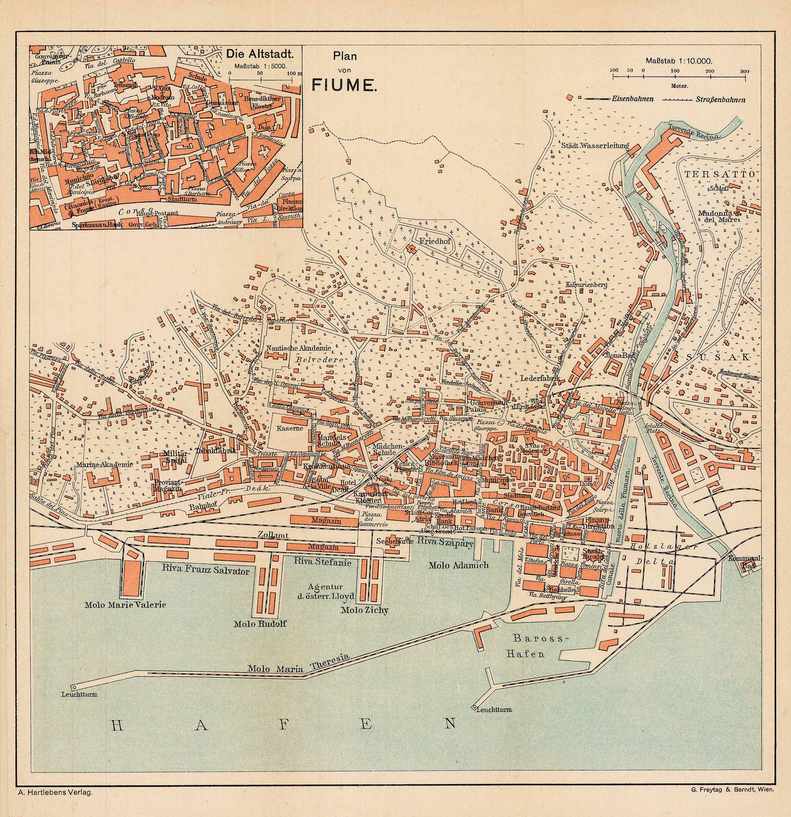 Adolf Hartleben, Rijeka, Croatia, 1913