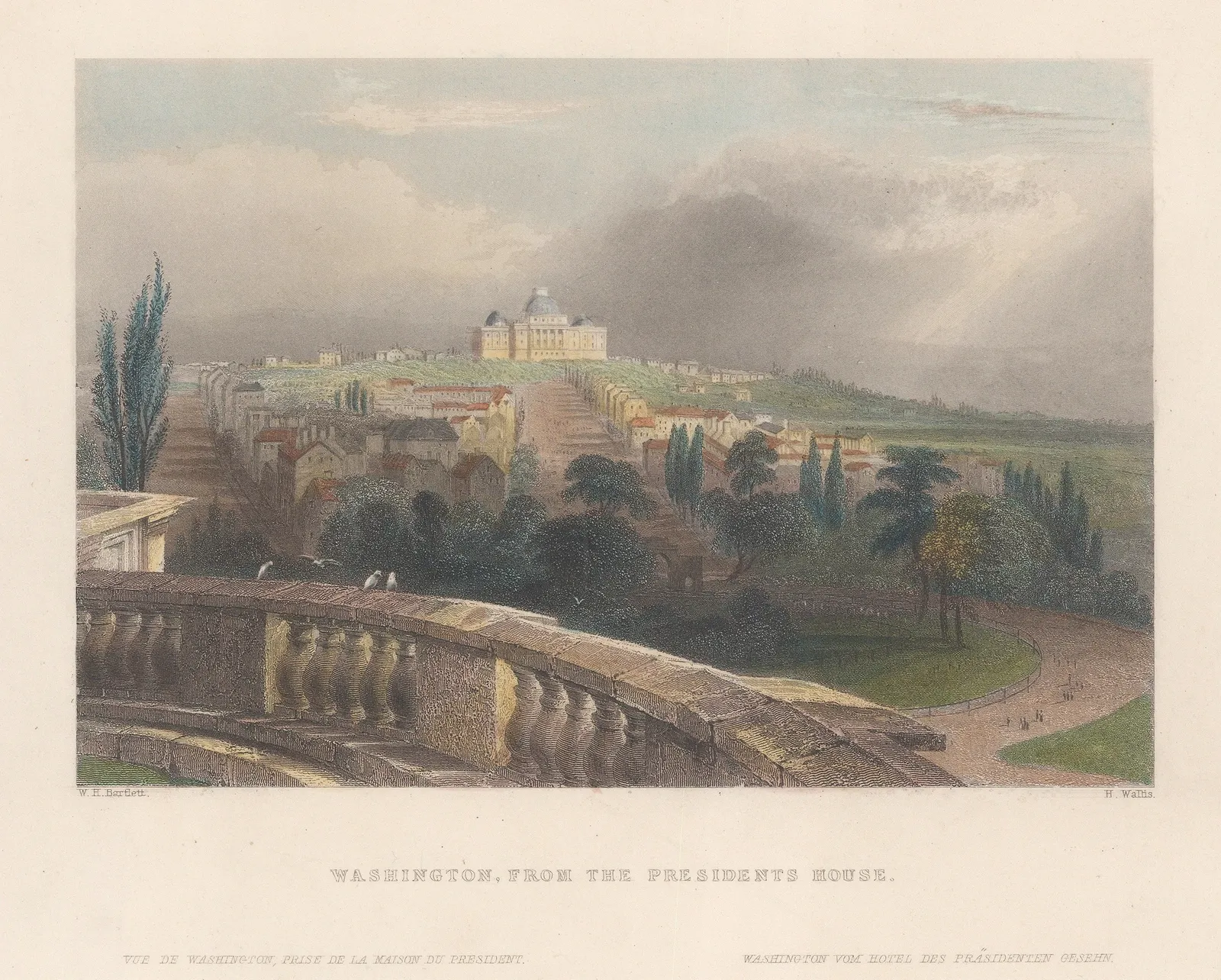 William Bartlett, Washington D.C. - Panorama, 1839
