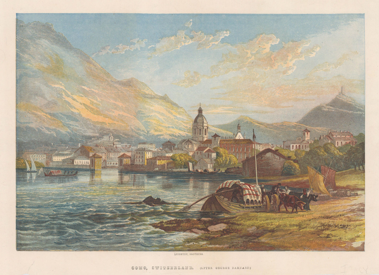 Illustrated London News (ILN), Italy - Lake Como, 1857