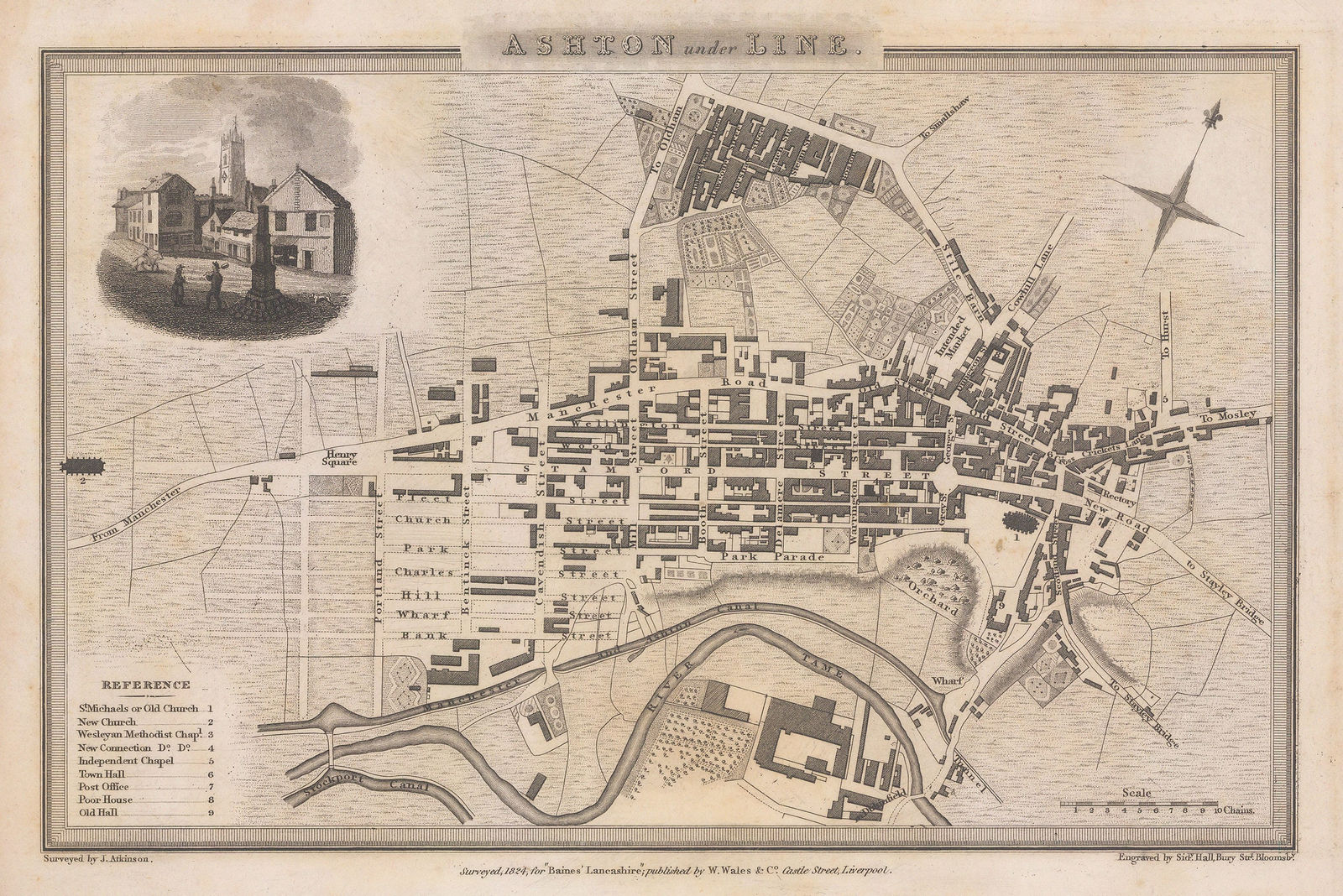 Edward Baines, Ashton-under-Lyne, 1824