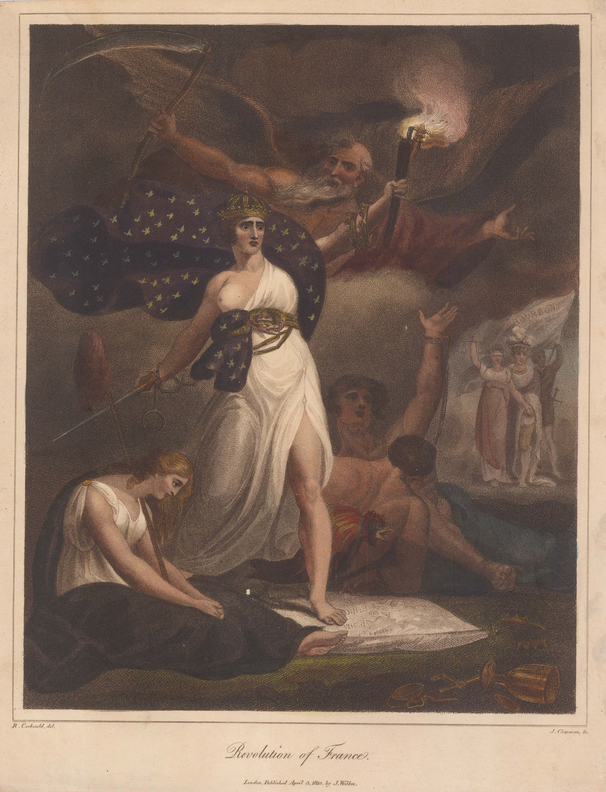 John Wilkes, France - Allegory of France, 1823
