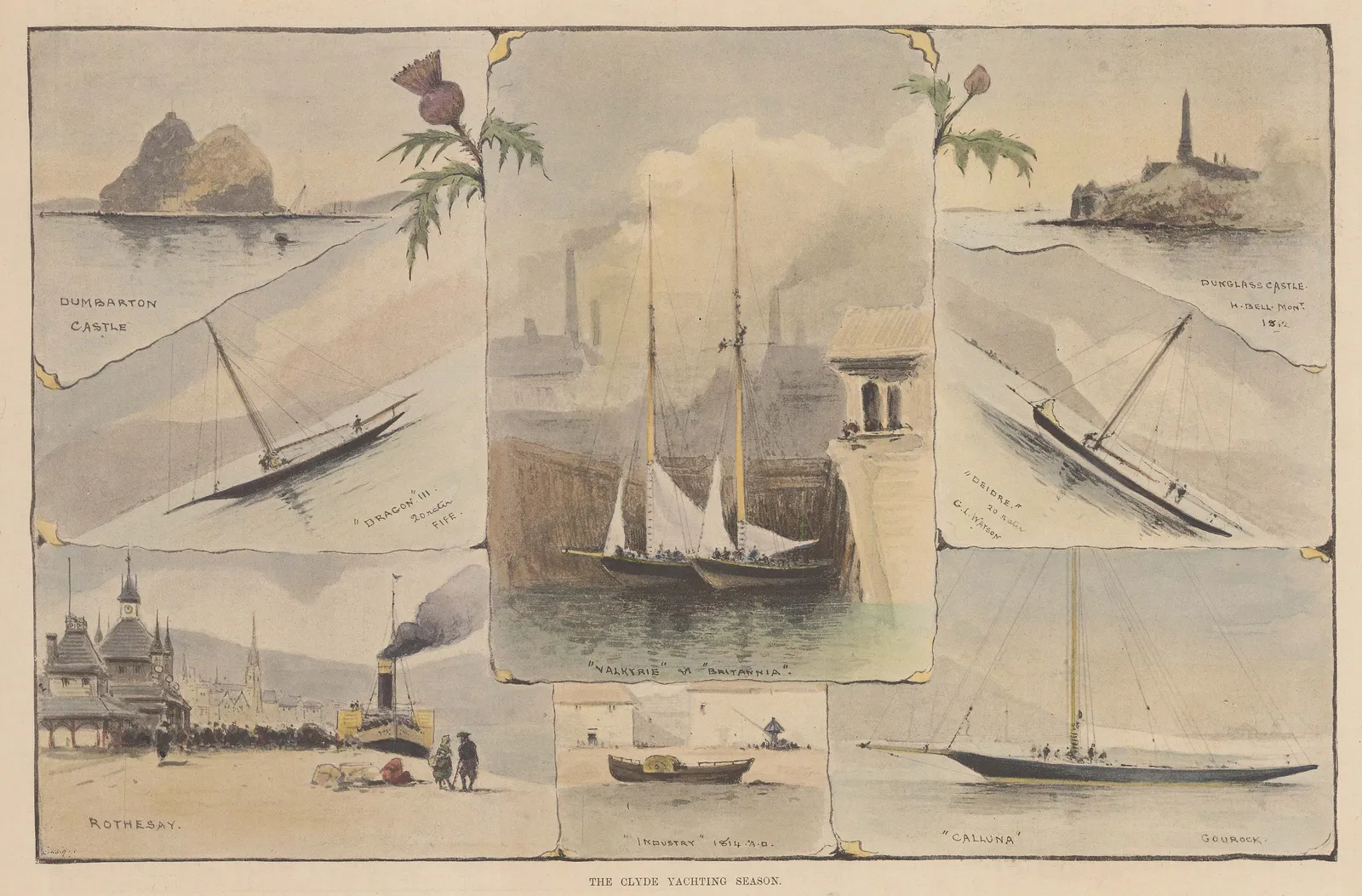 Illustrated Sporting and Dramatic News (ISDN), Sailing - Clyde Yachting Season, 1893