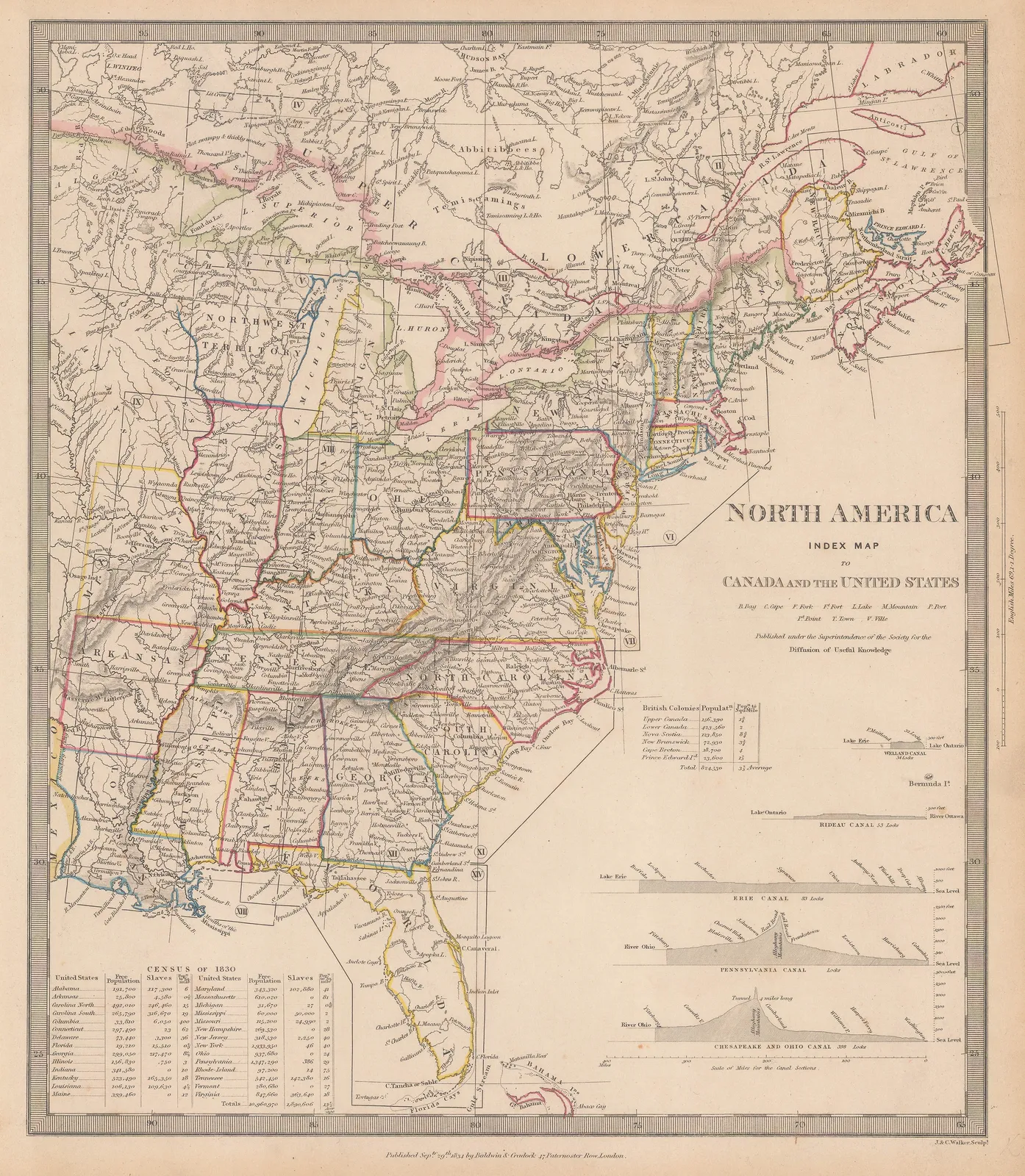 Society for the Diffusion of Useful Knowledge (SDUK), Eastern United States, 1834