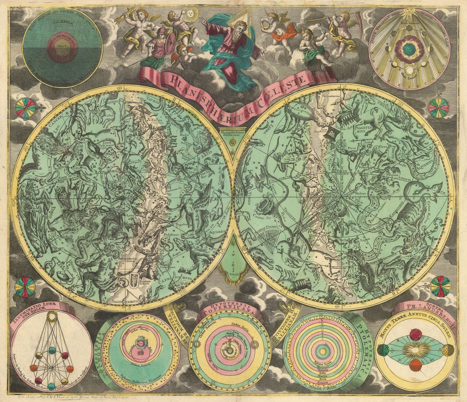 Johann Michael Probst, Planisphaerium Coeleste, 1760 c.