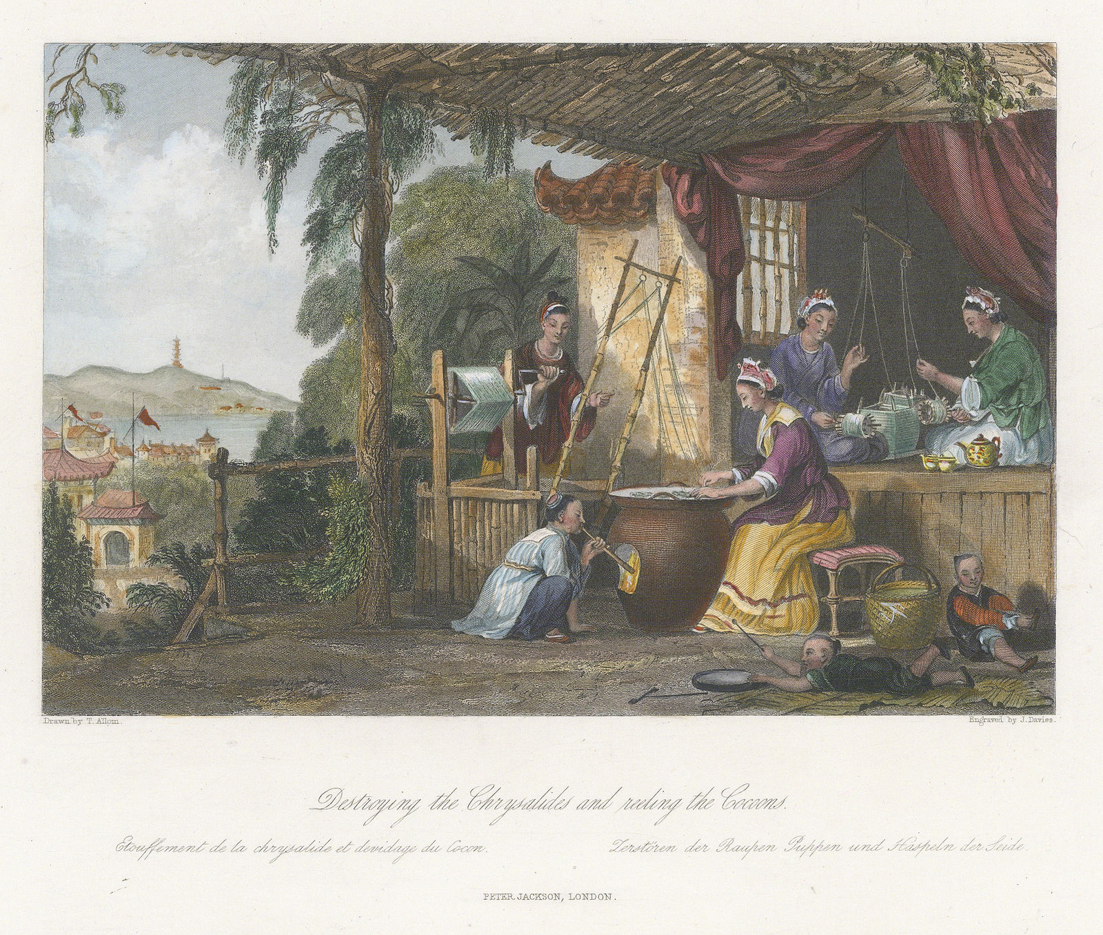 George Wright, China - Silk Production, 1847